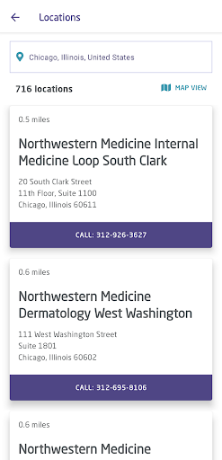 Northwestern Medicine Connect Screen 2
