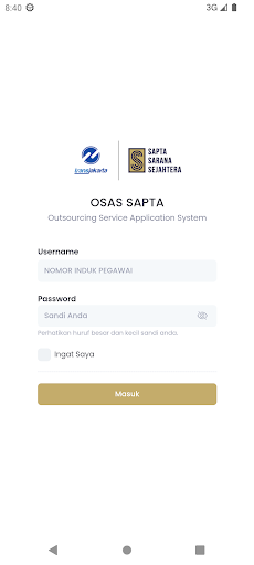 Android application OSAS screenshort