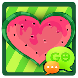GO SMS Watermelon Heart Theme icon