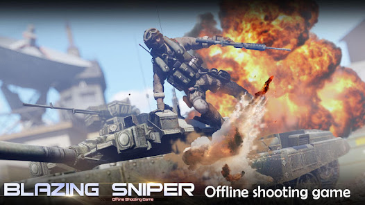 Blazing Sniper - offline shoot 2.0.0 APK + Мод (Unlimited money) за Android