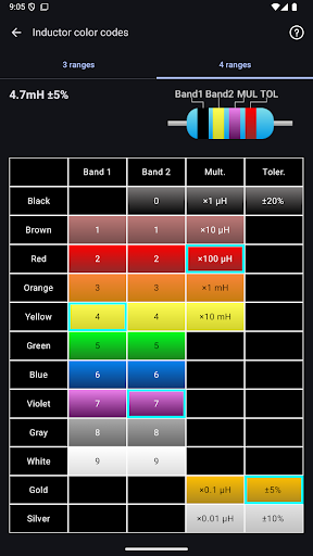 Electronic Component Codes Pro screenshot 15