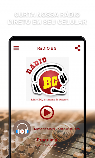 Android application Rádio BG screenshort