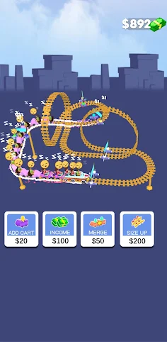 Crazy Coaster Idle - Screenshot 4