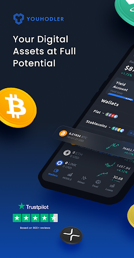 Android application YouHodler: BTC & Crypto Wallet screenshort