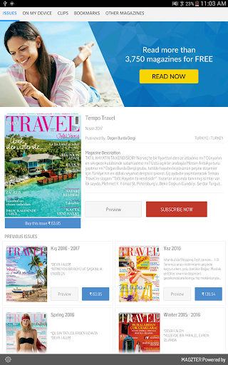 Android application Tempo Travel screenshort