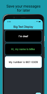 Big Text Display
