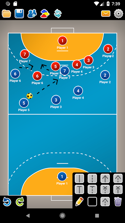 Coach Tactic Board: Handball - 1.6.1 - (Android)