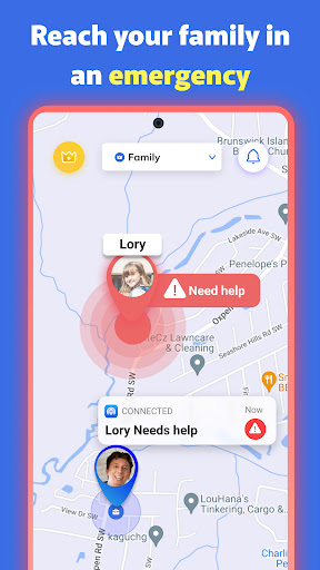 Screenshot of Connected: Locate Your Family