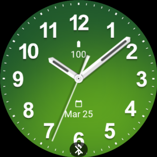 Casual Fresh Green Watch Face Download on Windows