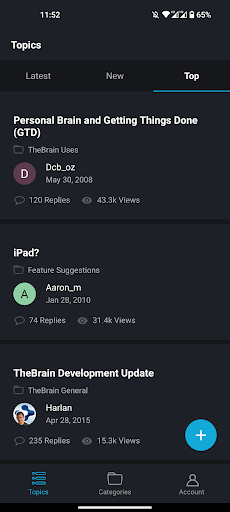 Android application Community screenshort