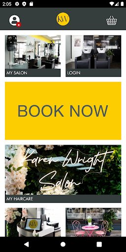 Android application Karen Wright Salon screenshort
