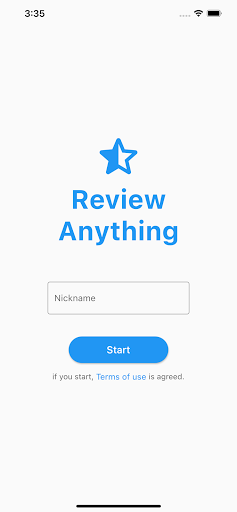 Android application Review Anything screenshort