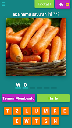 tebak gambar nama sayuran - Screenshot 1