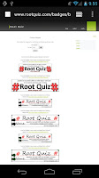 screenshot of Root Quiz - Limited