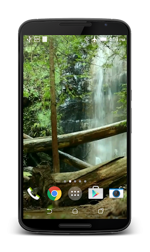 Waterfall in Forest LWP Screen 2