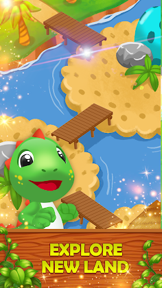 Dino Match 3: Adventure Game - Screenshot 1