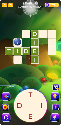 Android application Word Garden - CrossWords Bloom screenshort