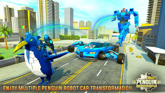 Penguin Robot Car Game: Robot Transforming Games 2.0 APK screenshots 16