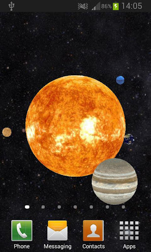 Solar System 3D Live Wallpaper Screen 3