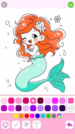 Game screenshot Mermaid Coloring:Mermaid games hack