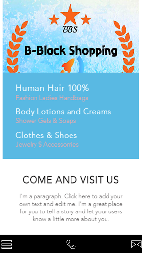 Android application Bblack Shopping screenshort