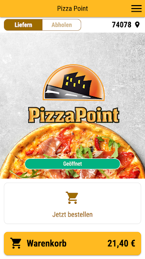 Android application Pizza Point screenshort