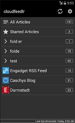 cloudfeedlr Screen 2