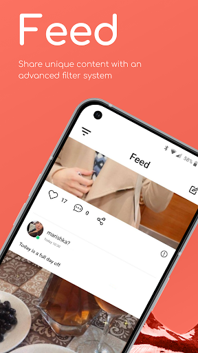 Android application ArmFriend - social network screenshort
