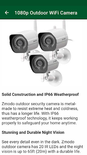 Zmodo Camera Guide Screen 2