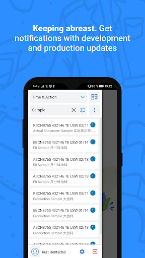 Android application Wave PLM - Apparel Connect screenshort