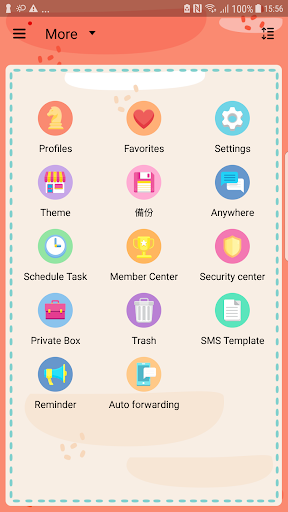 Screenshot of NextSMS Cute book skin