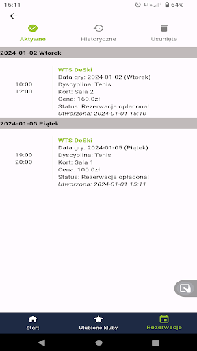 RezerwujKort.pl Screen 3