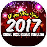 Happy New Year 2017 Cards icon