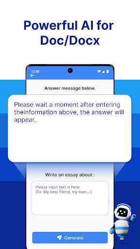 Android application AI Writer - Document Reader screenshort