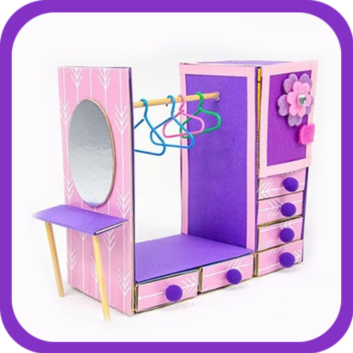 Muebles de carton para muñecas hot sale