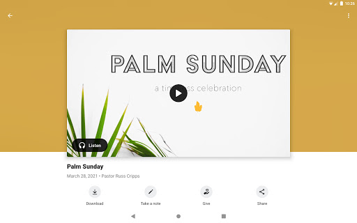 Screenshot of Acacia Church App