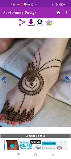 Foot Henna Designのおすすめ画像3