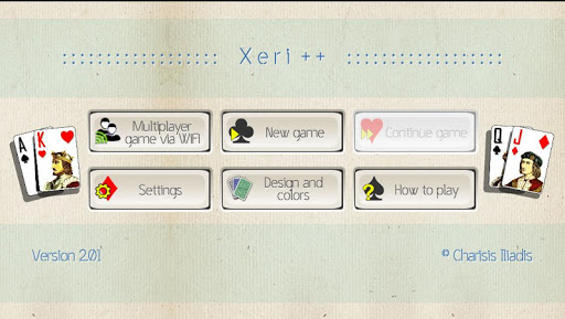 Android application Xeri+ (Card Game) screenshort