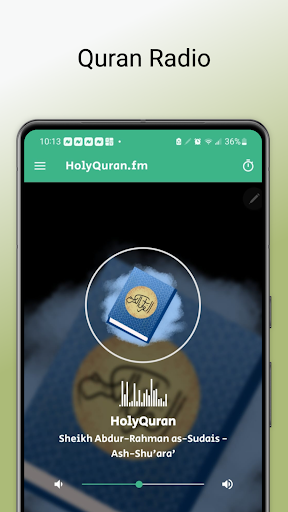 Android application HolyQuran.fm screenshort