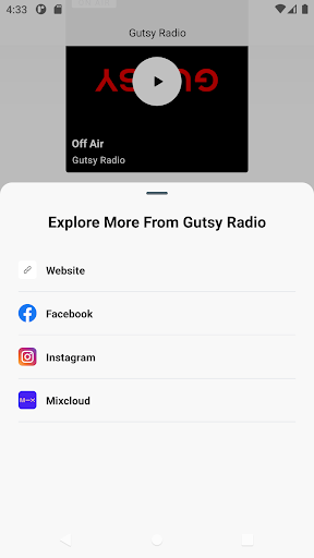 Gutsy Radio Screen 3