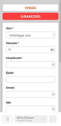 Orsys Éttermi Szoftver Screen 2