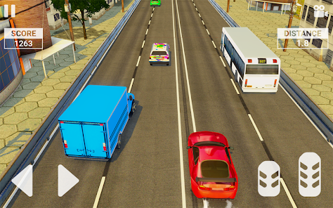 Captura de Pantalla 4 carrera de autos en carretera android