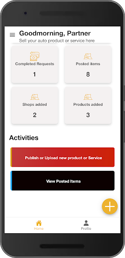 Upwheels Vendor Screen 2