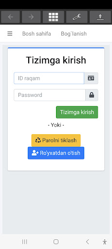 Android application edx.uz Onlayn darslar screenshort
