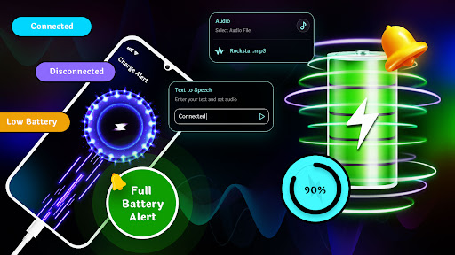 Android application Battery Charging Alert Sound screenshort