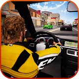 Traffic Race In car 3D icon