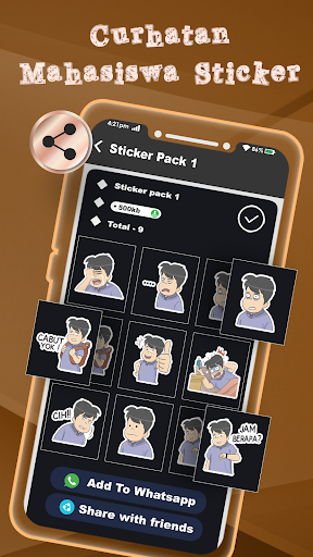 Curhatan Mahasis WAStickerApps