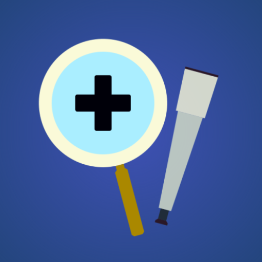 Magnifying glass / Telescope logo