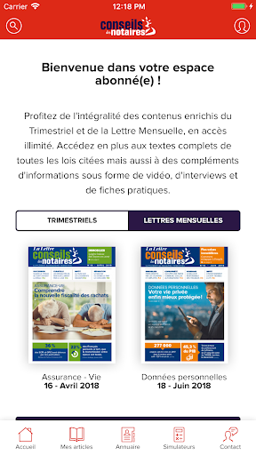 Conseils des notaires Screen 2