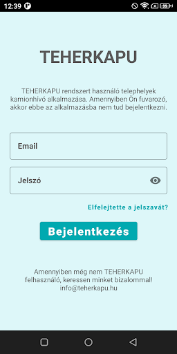 Android application Teherkapu screenshort